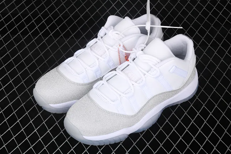 All categories Air Jordan Jordan series basketball shoes Air Jordan 11 Air Jordan 11 low Metallic Silver AJ11 Joe 11 Swarovski Stars AH0715-100